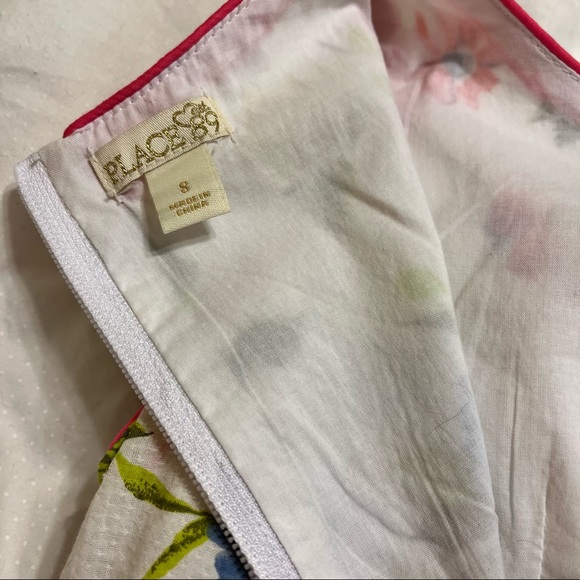 Girls childrens place flare dress size 8 floral Easter print - Picture 6 of 6